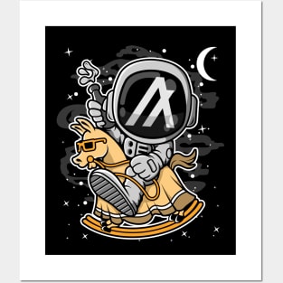 Astronaut Horse Algorand ALGO Coin To The Moon Crypto Token Cryptocurrency Blockchain Wallet Birthday Gift For Men Women Kids Posters and Art